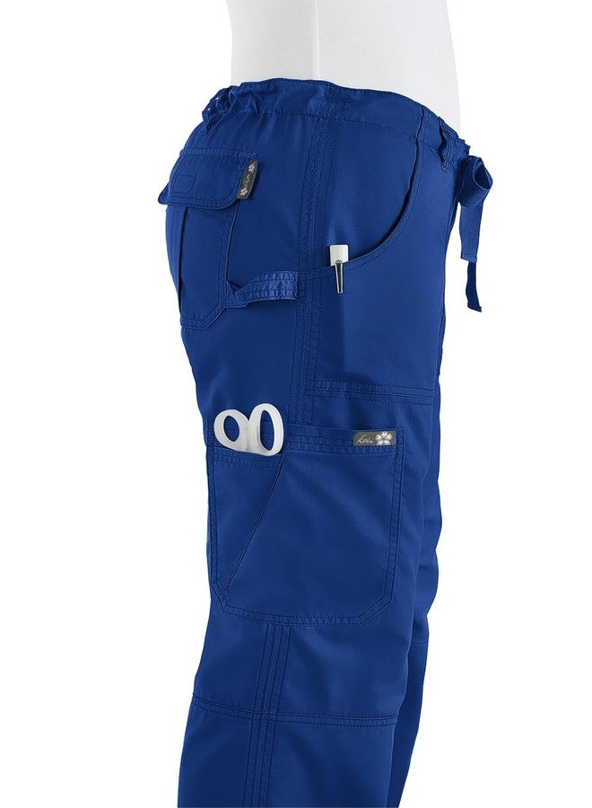 كوي بنطال طبي نسائي من Koi، طراز Lindsey، مريح للغاية، بتصميم كارغو، لون Galaxy، مقاس كبير جدًا - Image 3